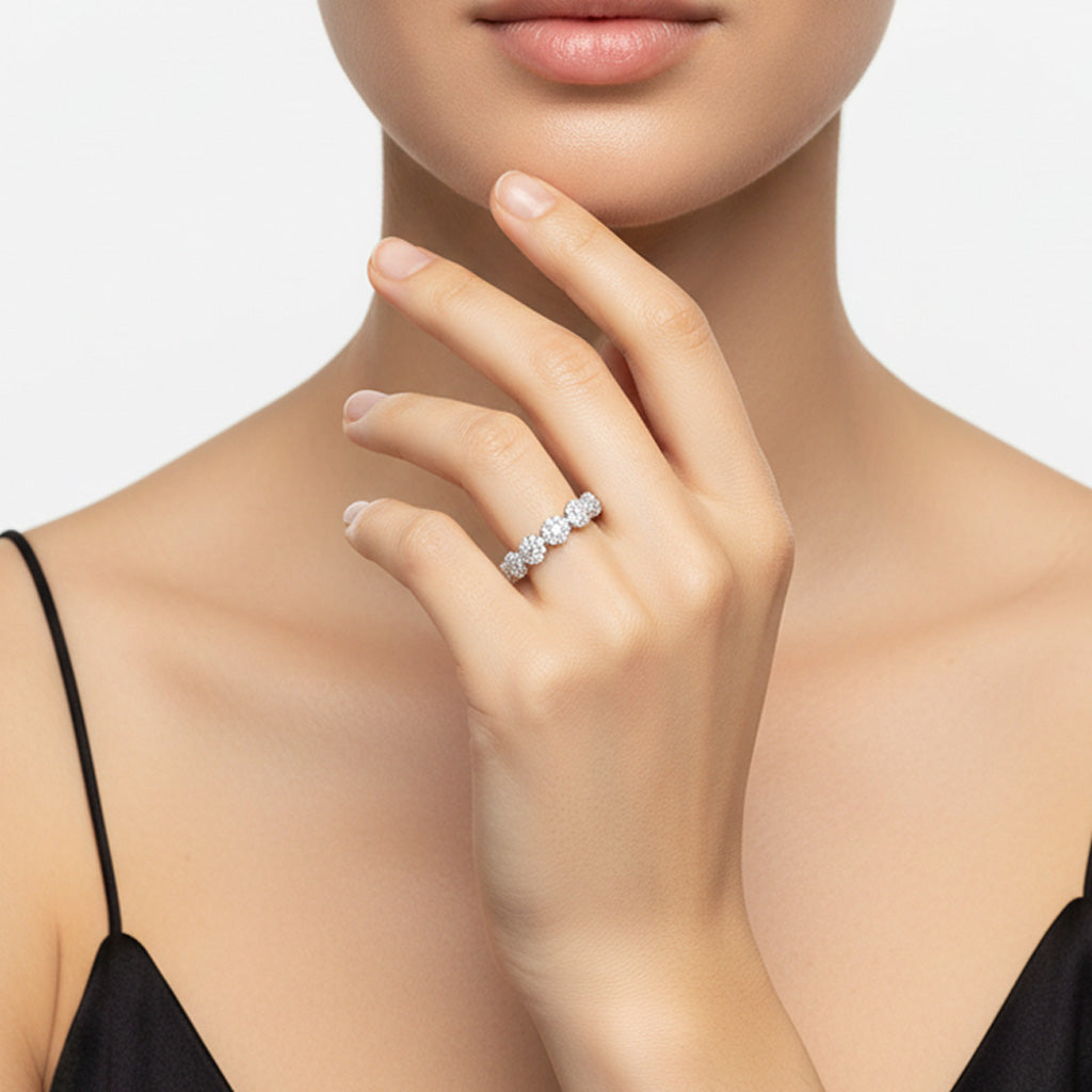 Van Cleef & Arpels Fleurette Floral Eternity Ring