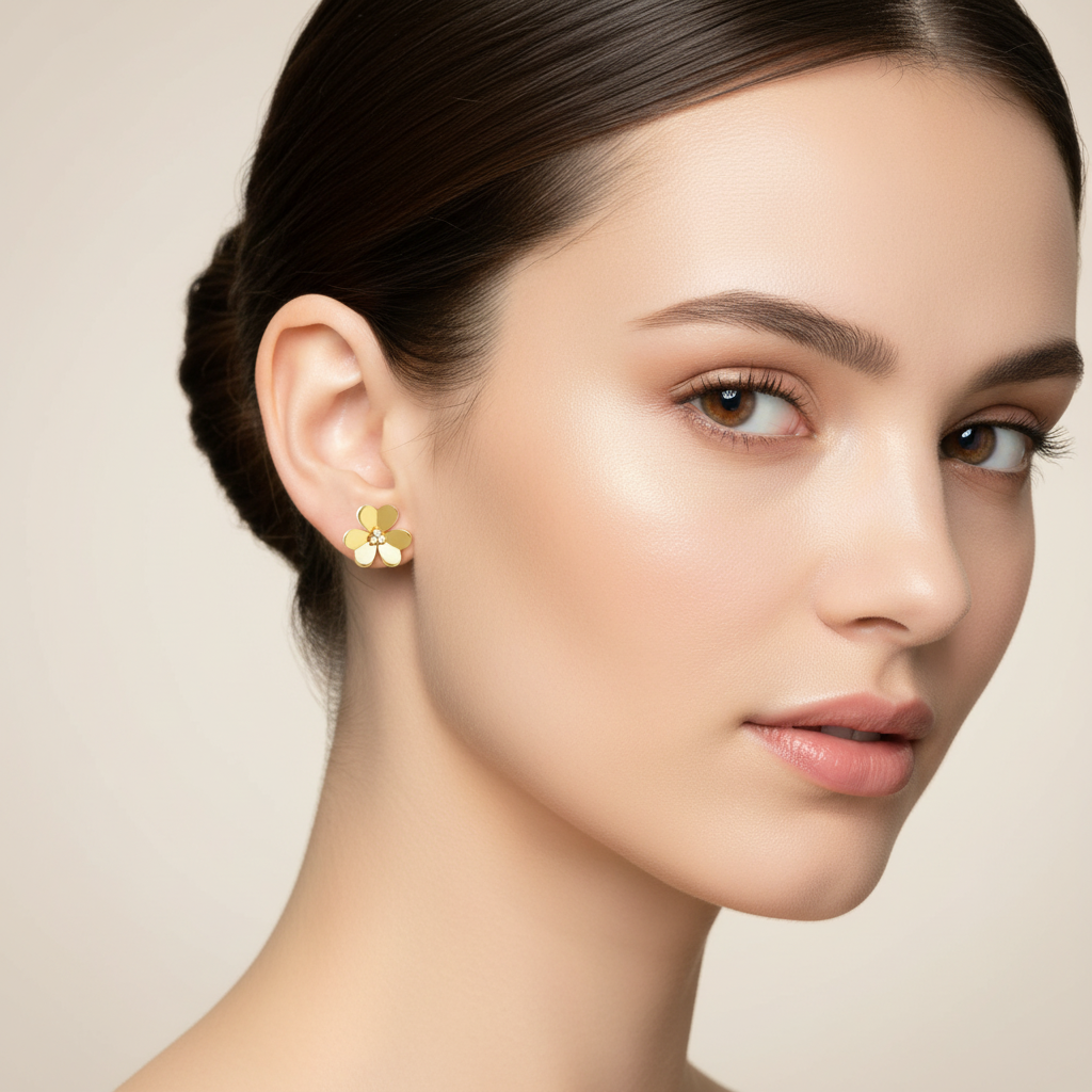 Van Cleef & Arpels Frivole Large Flower Earrings
