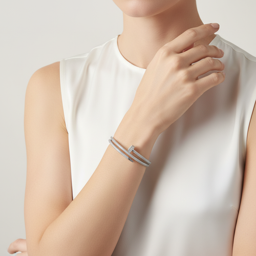 Cartier Juste Un Clou Pavé Bangle Bracelet