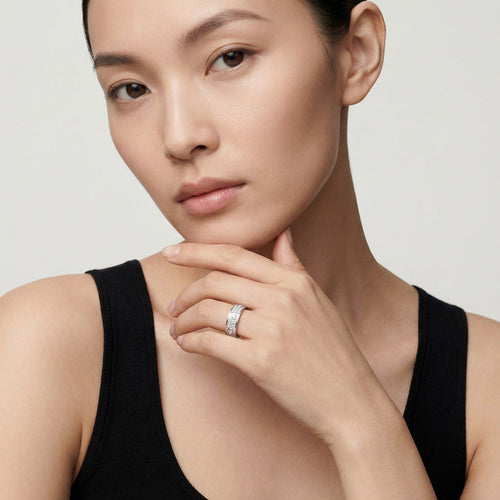 Cartier Love 6 Diamonds Paved Ring