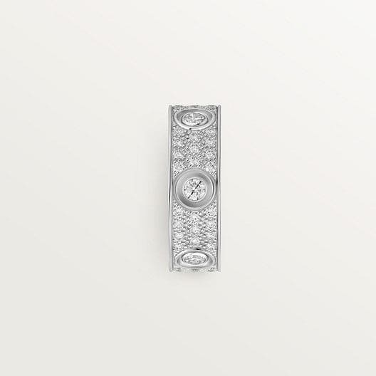 Cartier Love 6 Diamonds Paved Ring