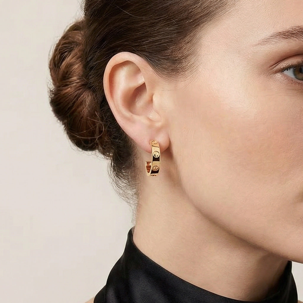Cartier Love Hoop Earrings 2.65mm