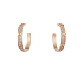 Cartier Love Pavé Hoop Earrings