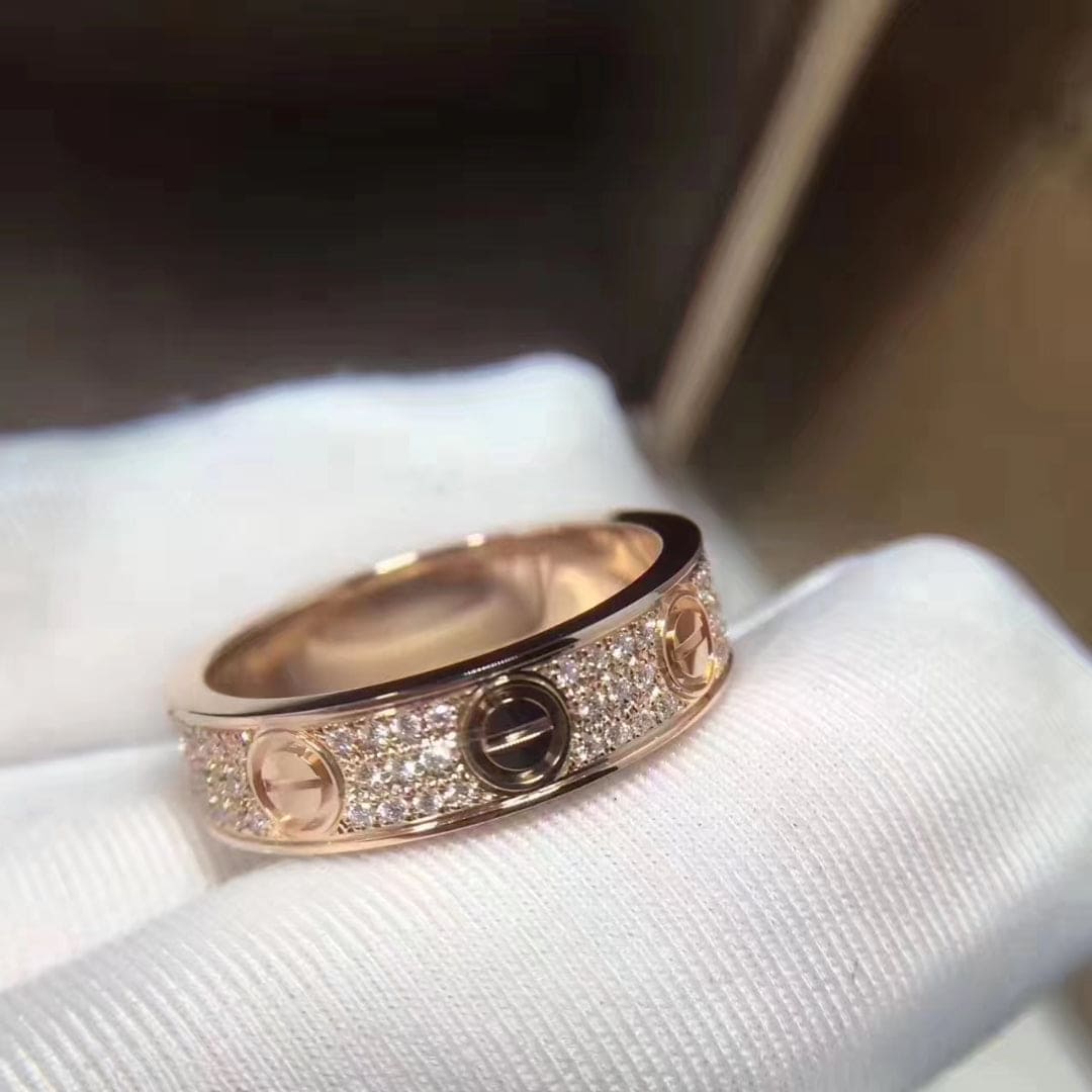 Cartier Love Pavé Band Ring