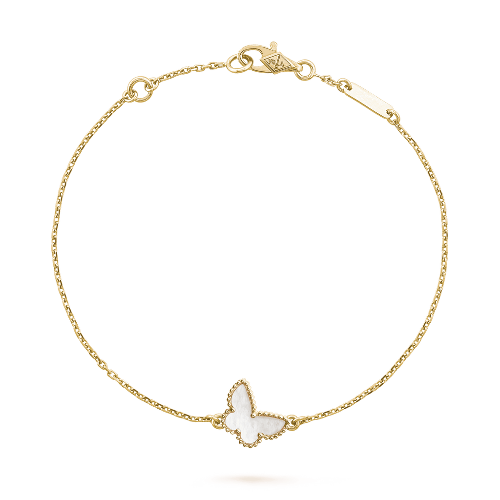 Van Cleef & Arpels Lucky Alhambra Butterfly Pendant Bracelet