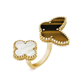 Van Cleef & Arpels Lucky Alhambra Inspired Between The Finger Ring