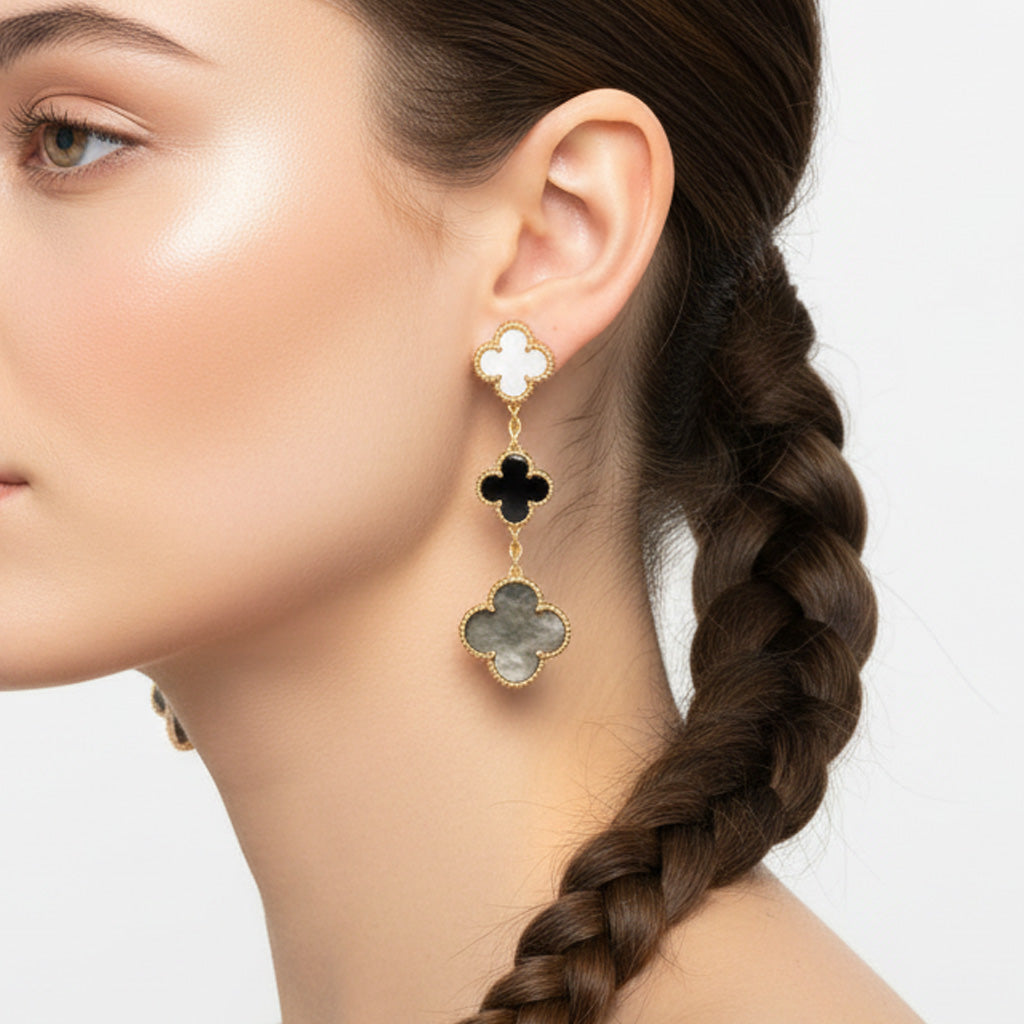 Van Cleef & Arpels Magic Alhambra Three Pearls Motifs Earrings