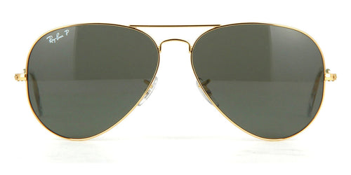 Ray-Ban Aviator 3025 001/58 Gold Frame G15 Polarised - As Seen On Lady Gaga & Gerard Butler