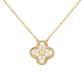 Van Cleef & Arpels Sweet Alhambra Floral Pendant Necklace