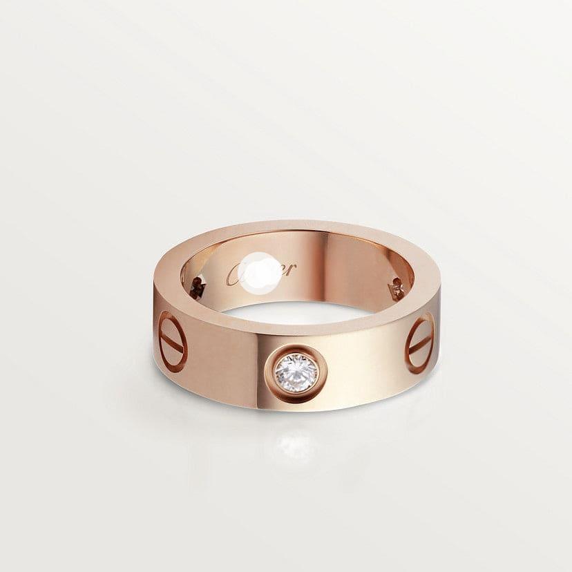 Cartier Love 3 Diamonds Wedding Ring
