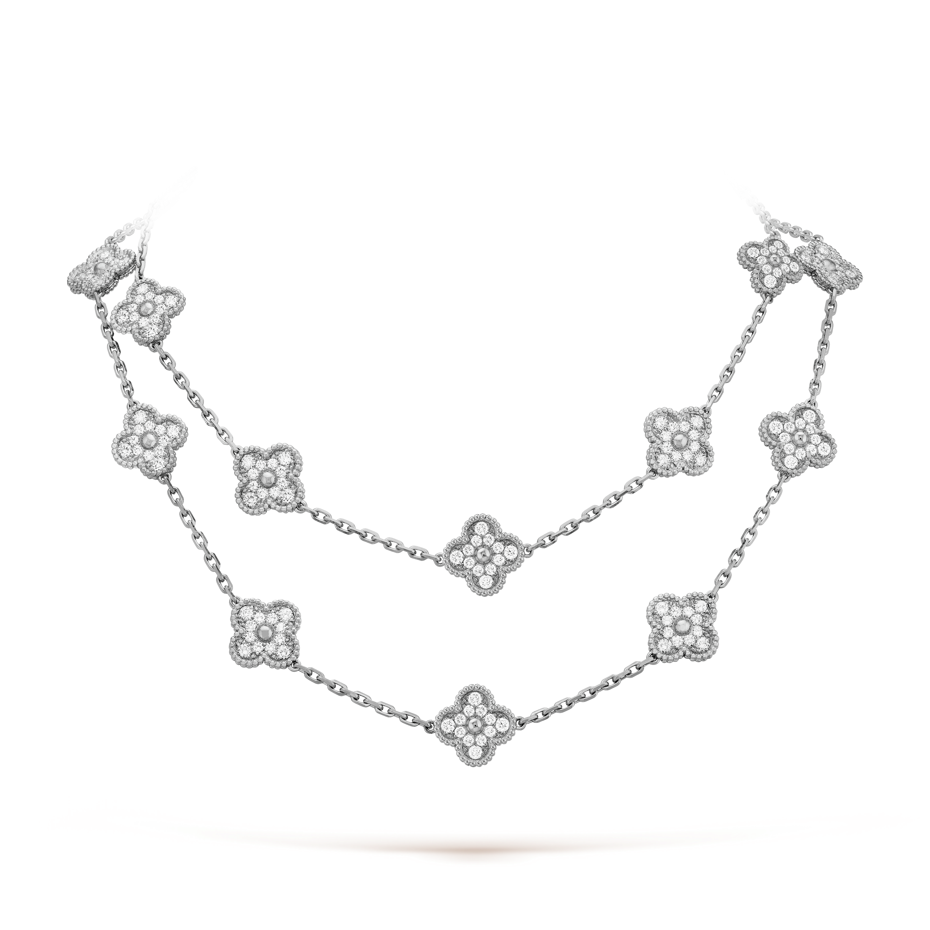 Van Cleef & Arpels Vintage Alhambra 20 Motifs Long Necklace