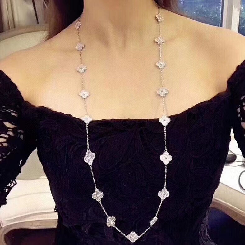 Van Cleef & Arpels Vintage Alhambra 20 Motifs Long Necklace