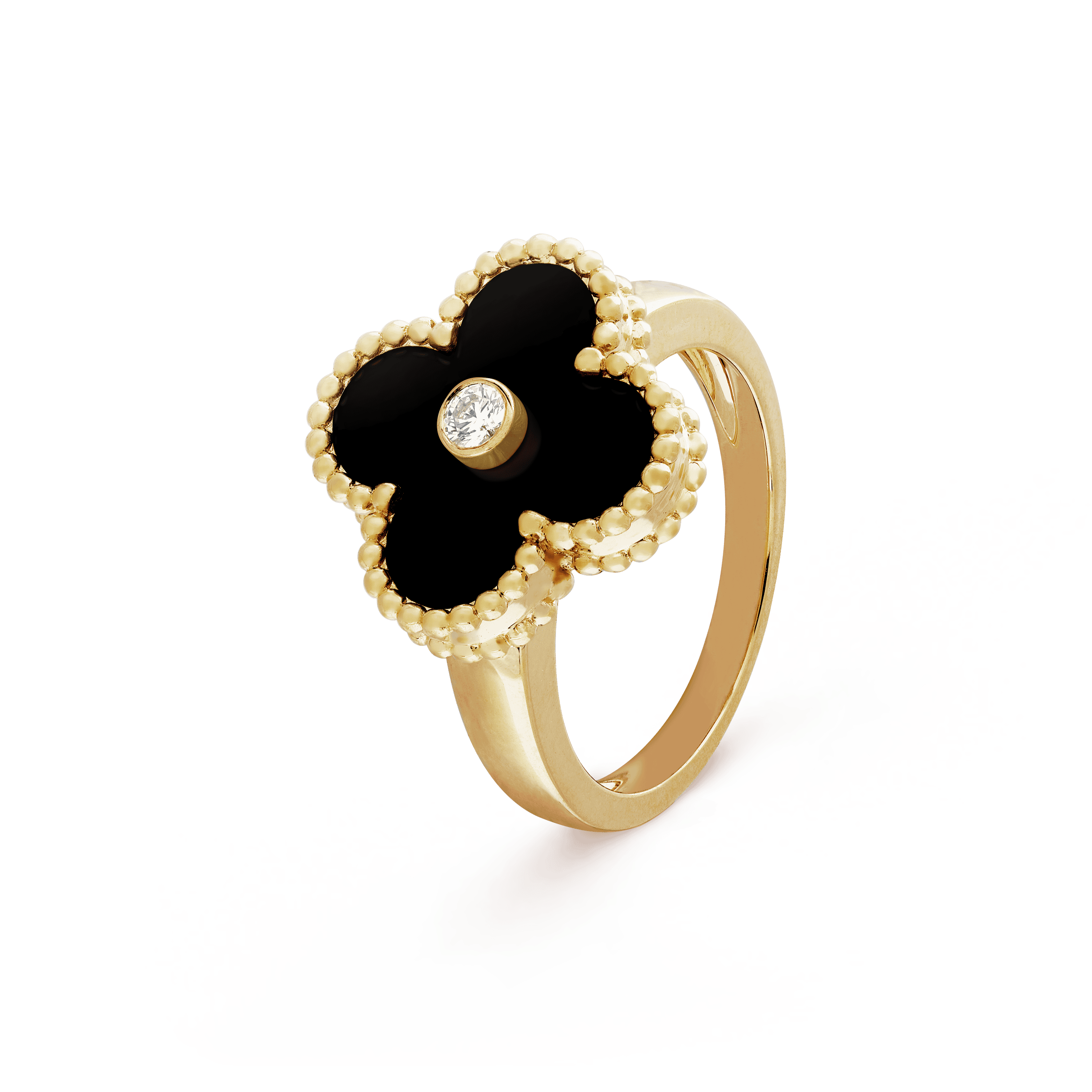 Van Cleef & Arpels Vintage Alhambra Black Onyx Ring