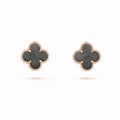 Van Cleef & Arpels Vintage Alhambra Grey Earrings